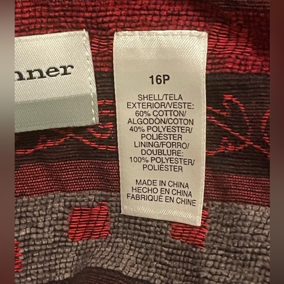 Alfred Dunner NWT Moulin Rouge Open Front Jacket Size 16 Petite - Picture 11 of 11